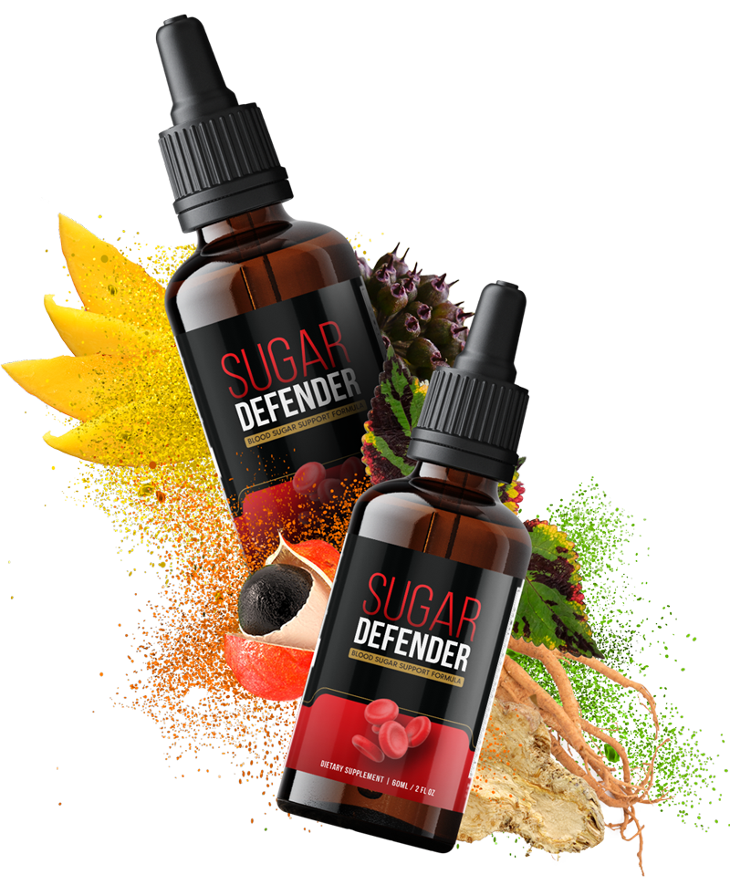 2 Bottles of Sugar Defender with fruits